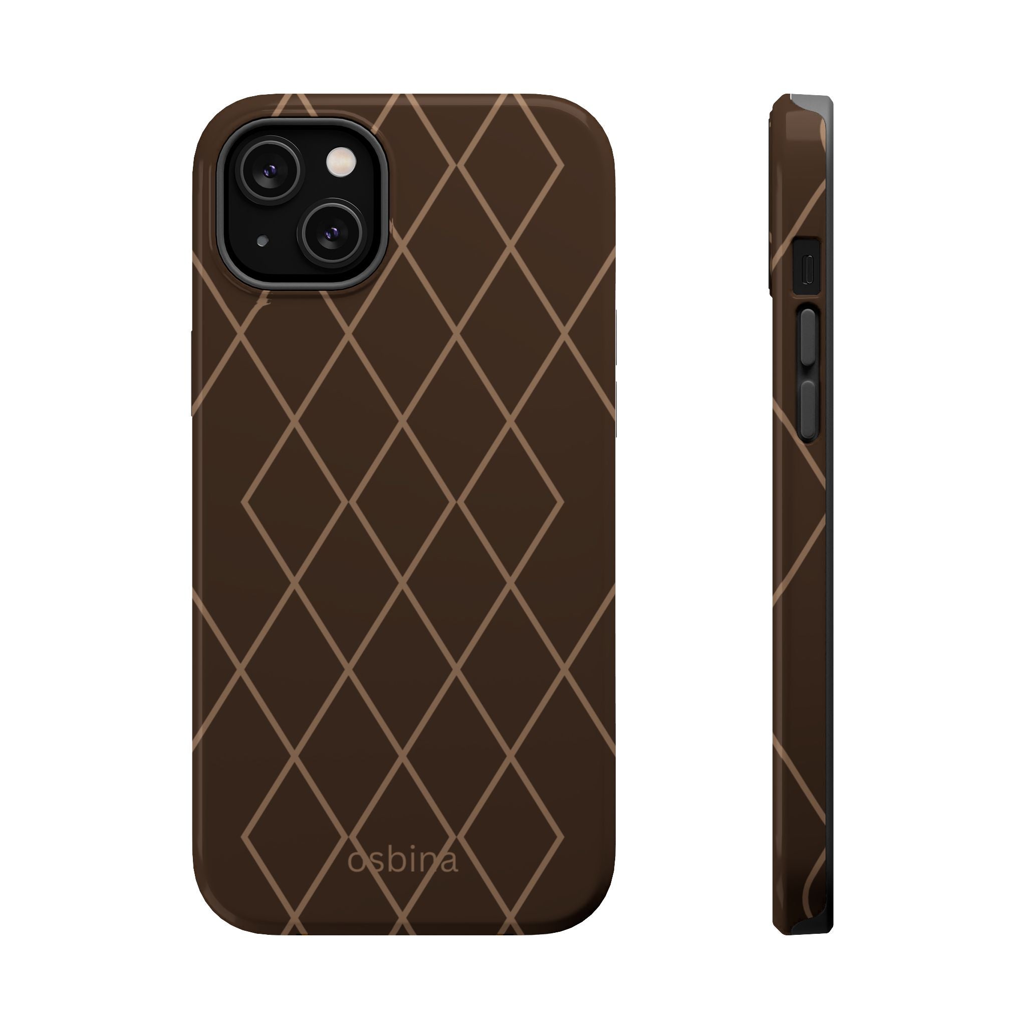 osbina | MagSafe for iPhone | Diamond Espresso Designer Case
