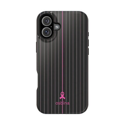 YAYOU MagSafe for iPhone | The Pink Pinstripe Designer Case | osbina
