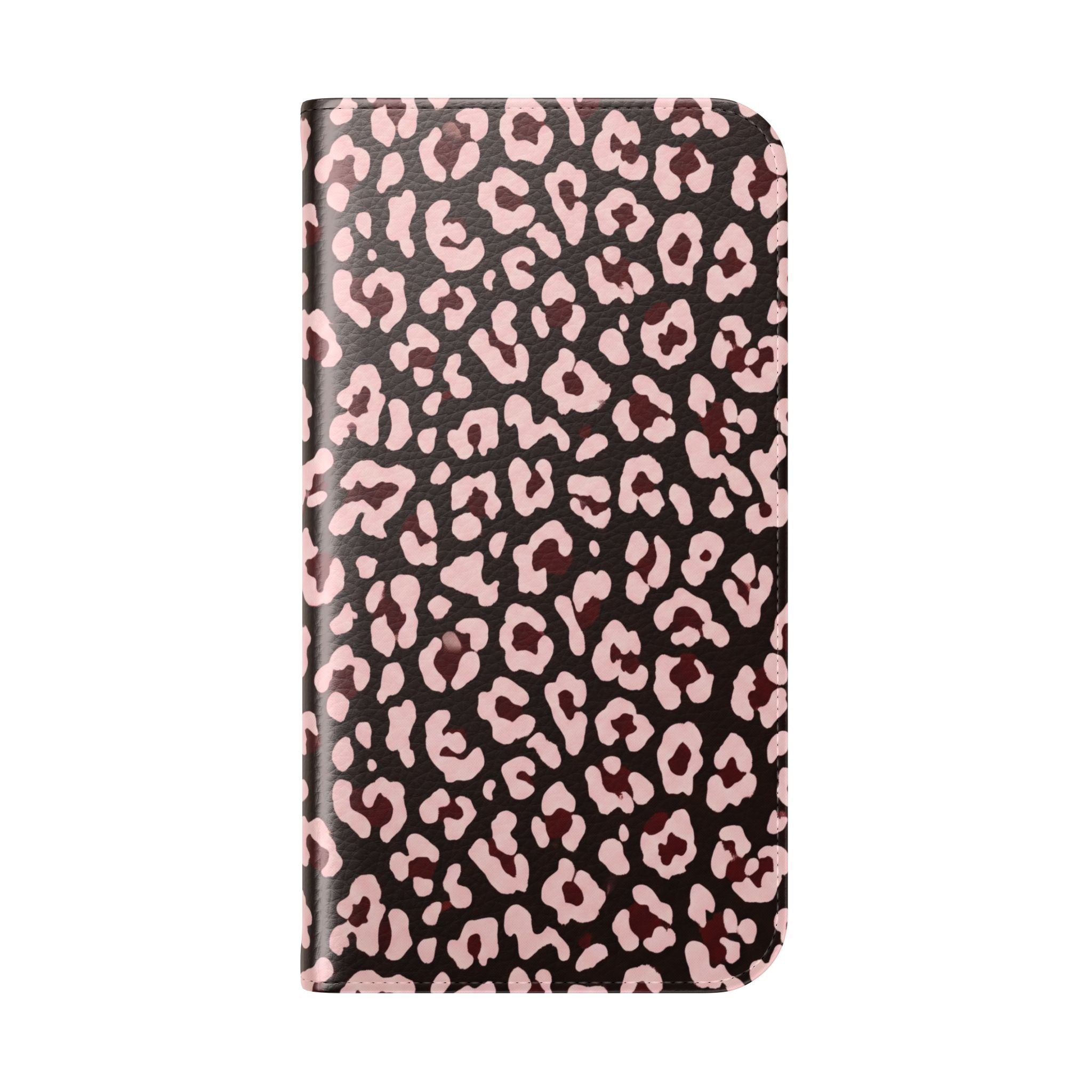 osbina | Wallet Flip Case for iPhone & Samsung | Chocolate Pink Leopard