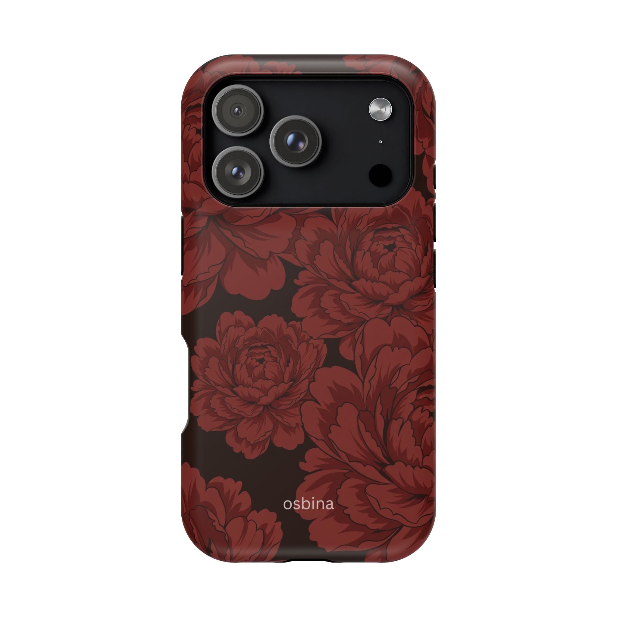 osbina | Oxblood Peony Designer Case