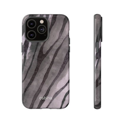 osbina | Stripes on Point — The Muted Gray + Black Tiger Case | The Season Collective