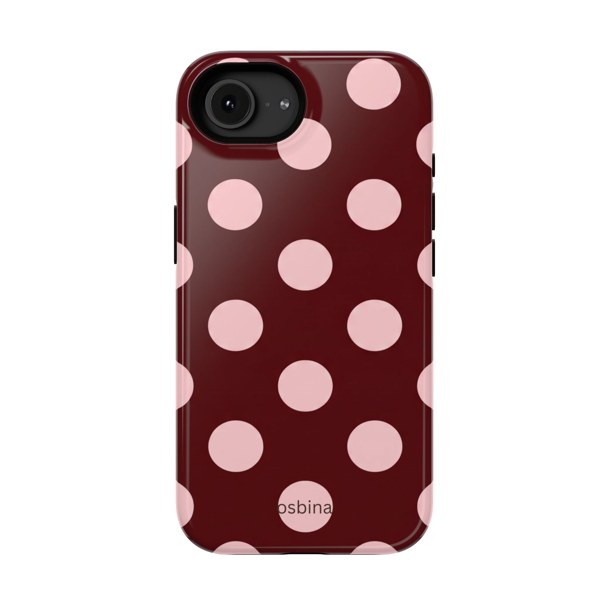 osbina | Oxblood Dot Designer Case