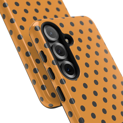 osbina | Spot On Chic — The Orange + Black Polka Dot Case | The Season Collective