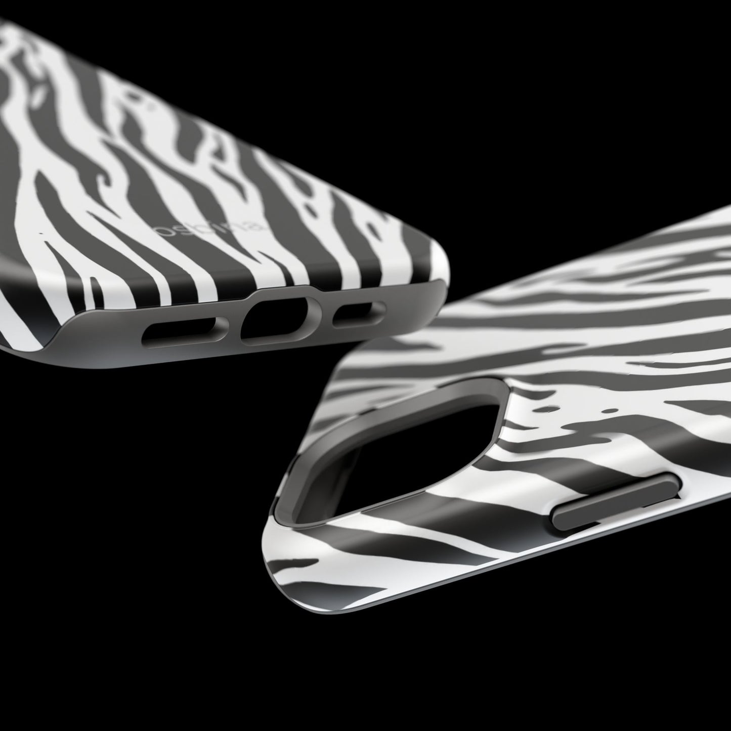 osbina | MagSafe Compatible for iPhone | The Bengal Bold Stripe Case in White + Black | The Season Collective