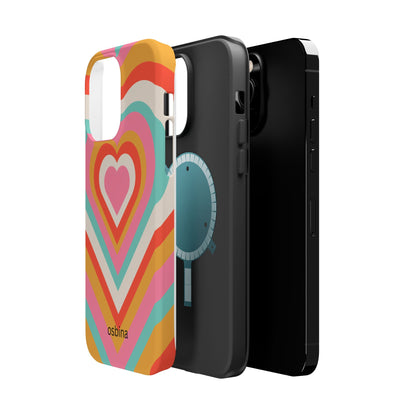 osbina | MagSafe compatible for iPhone | Heart Nouveau Phone Case | Modern Muse Collection