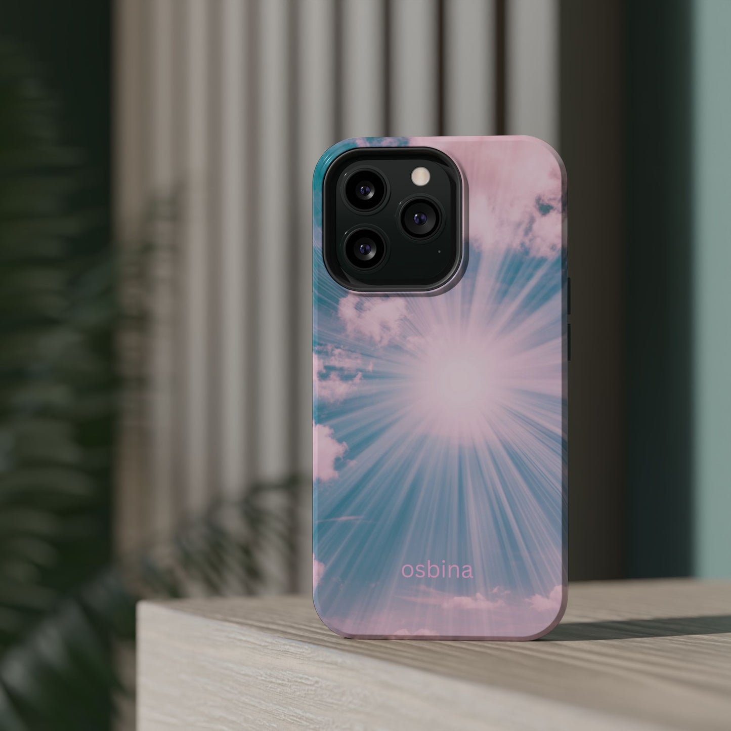 osbina | MagSafe compatible for iPhone | The Sunburst Skies Case | YAYOU Collection Supporting Shine Like Sable