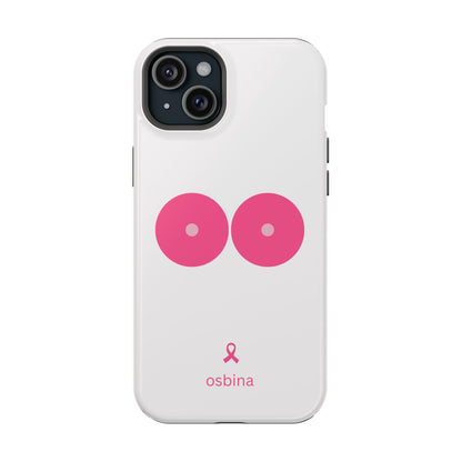 osbina |  MagSafe compatible for iPhone | Limited Edition The Check Your Tatas Case in Light Pink + Soft Pink + Hot Pink | The Pink October Collection | Inspired By