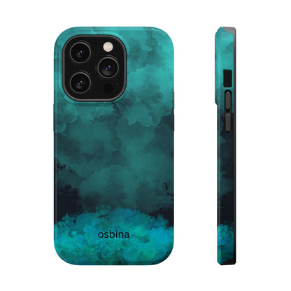 osbina | MagSafe compatible for iPhone | Midnight Aurora Phone Case | Modern Muse Collection