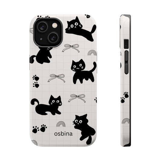 osbina | MagSafe compatible for iPhone | Meow Mode Cat Phone Case | The Season Collective