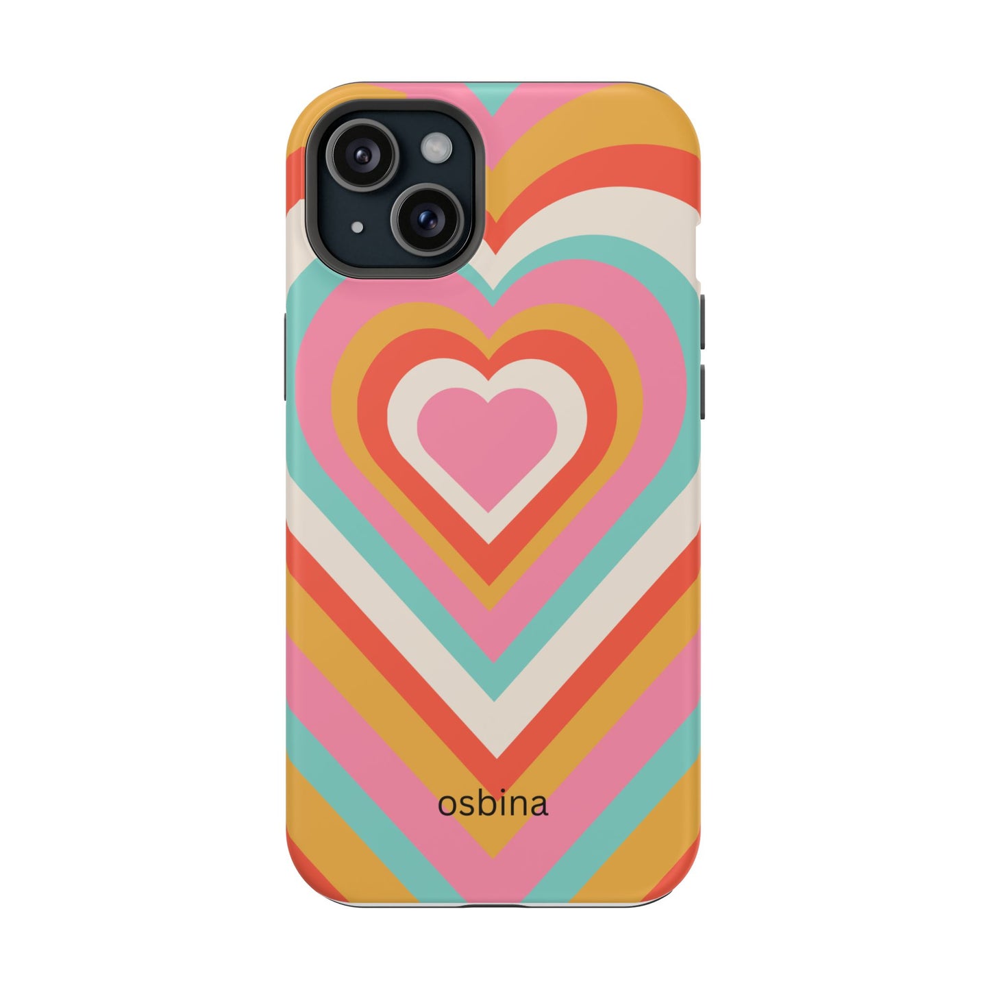 osbina | MagSafe compatible for iPhone | Heart Nouveau Phone Case | Modern Muse Collection