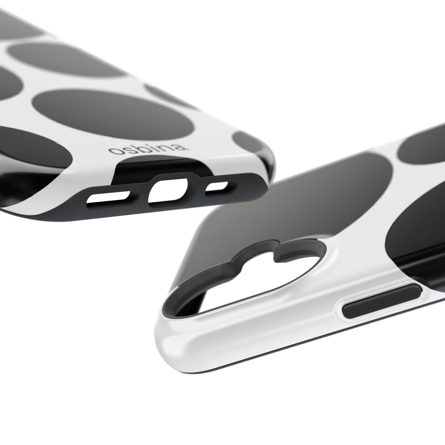 osbina | MagSafe compatible for iPhone | The Noir Bubbles Phone Case | Modern Muse Collection