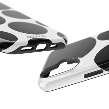 osbina | MagSafe compatible for iPhone | The Noir Bubbles Phone Case | Modern Muse Collection