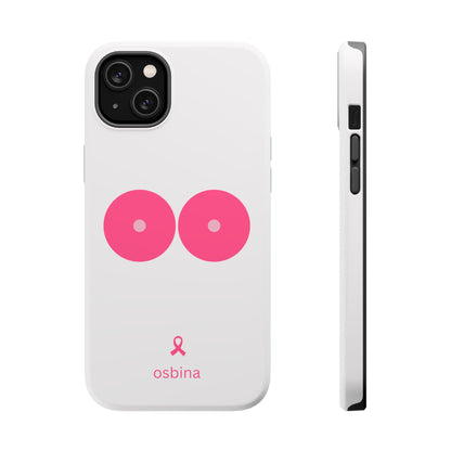 osbina |  MagSafe compatible for iPhone | Limited Edition The Check Your Tatas Case in Light Pink + Soft Pink + Hot Pink | The Pink October Collection | Inspired By