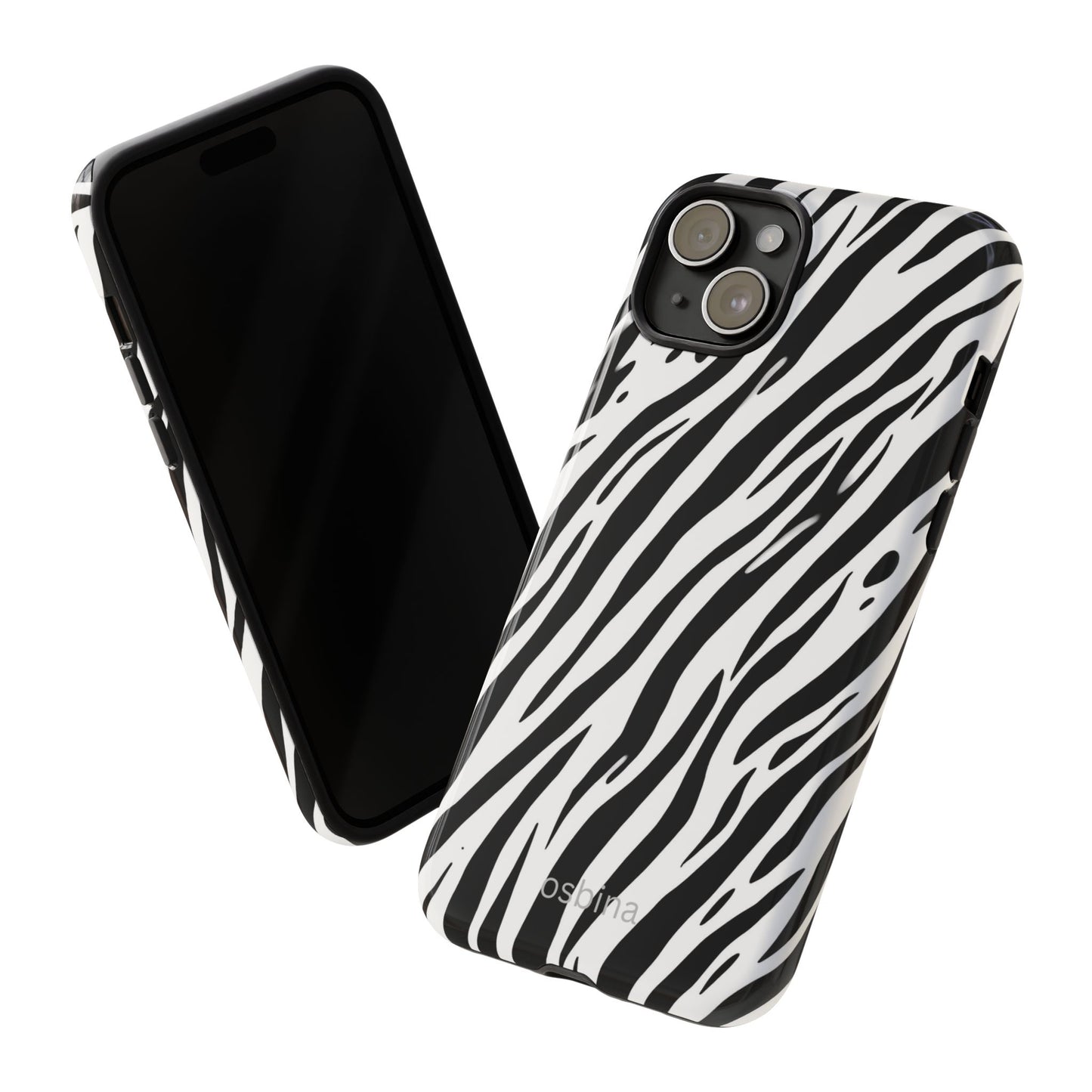 osbina | The Bengal Bold Stripe Case in White + Black | The Season Collective