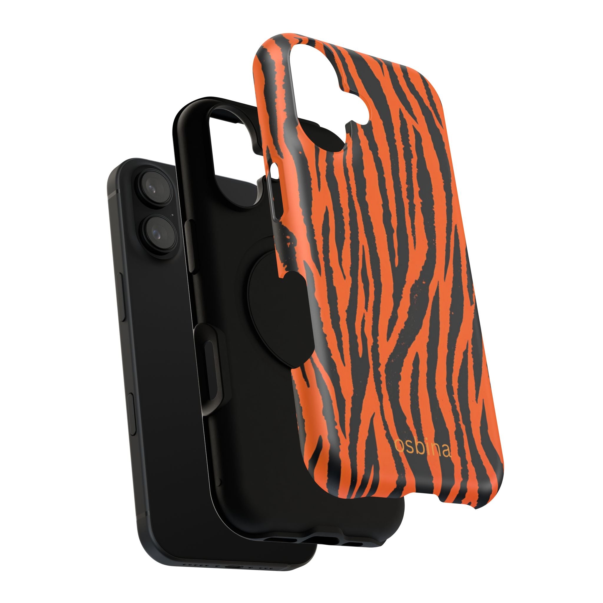 osbina | Tiger, But Make It Chic — The Bengal Stripe Case in Orange + Black | The Season Collective