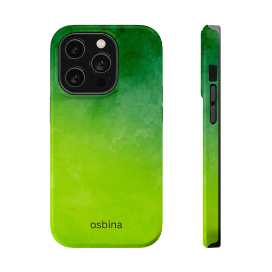osbina | MagSafe compatible for iPhone | The Verde Glow Phone Case | Color Edit Collection