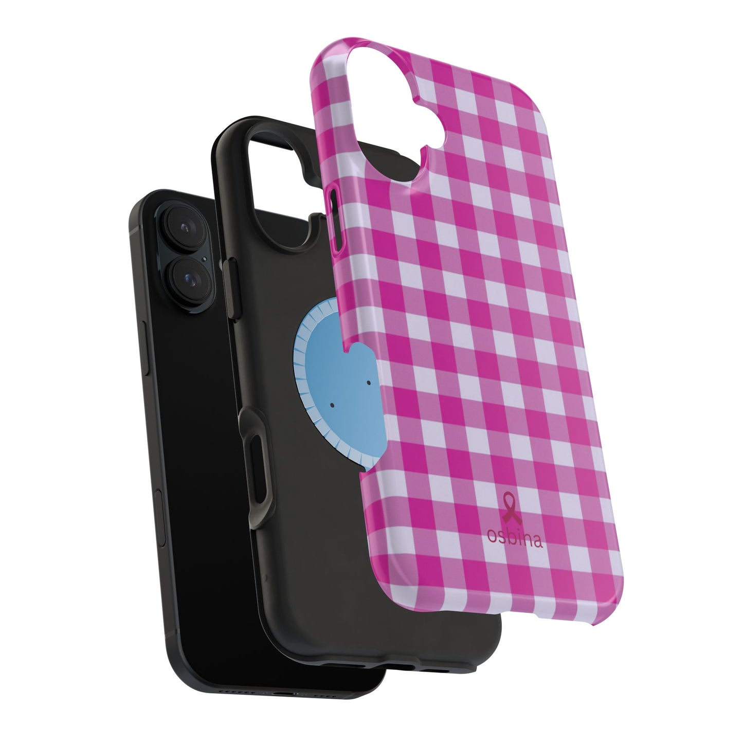 YAYOU The Pink Gingham Designer Case | osbina