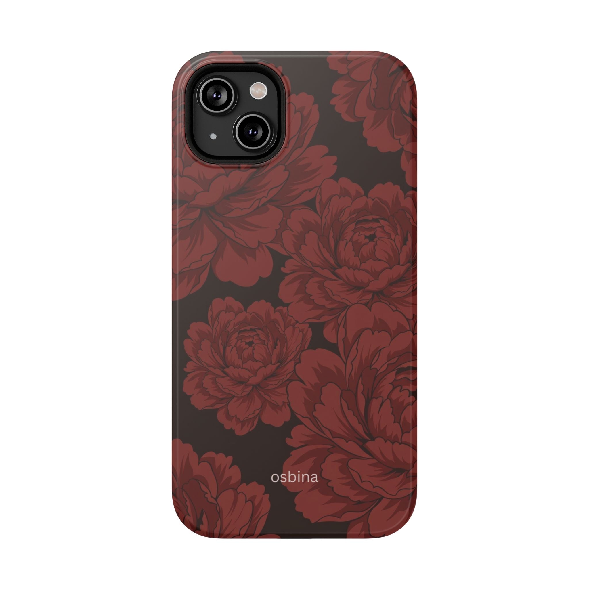 osbina | Oxblood Peony Designer Case
