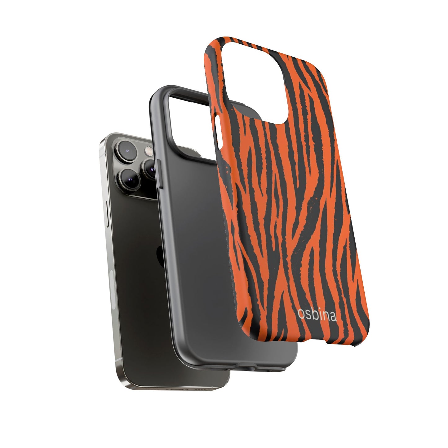 osbina | Tiger, But Make It Chic — The Bengal Stripe Case in Orange + Black | The Season Collective