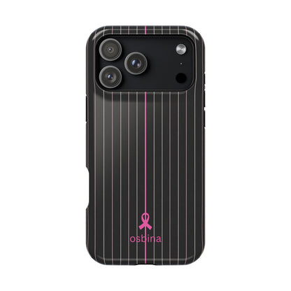 YAYOU MagSafe for iPhone | The Pink Pinstripe Designer Case | osbina