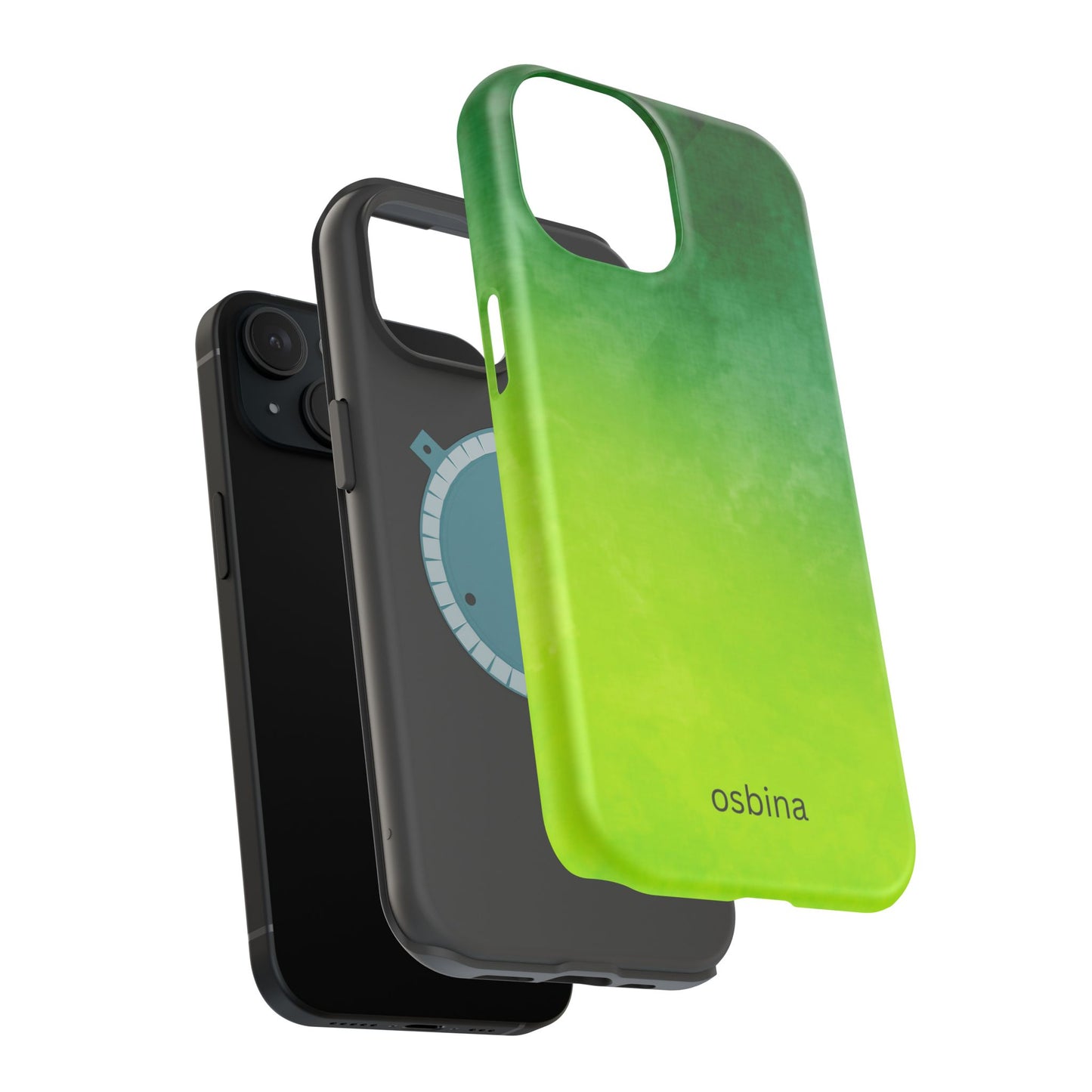 osbina | MagSafe compatible for iPhone | The Verde Glow Phone Case | Color Edit Collection