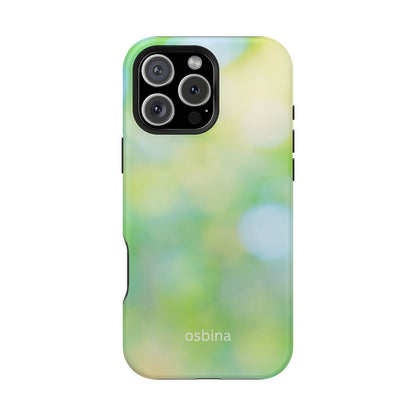 osbina | MagSafe compatible for iPhone | The Veridian Orbs Phone Case | Color Edit Collection