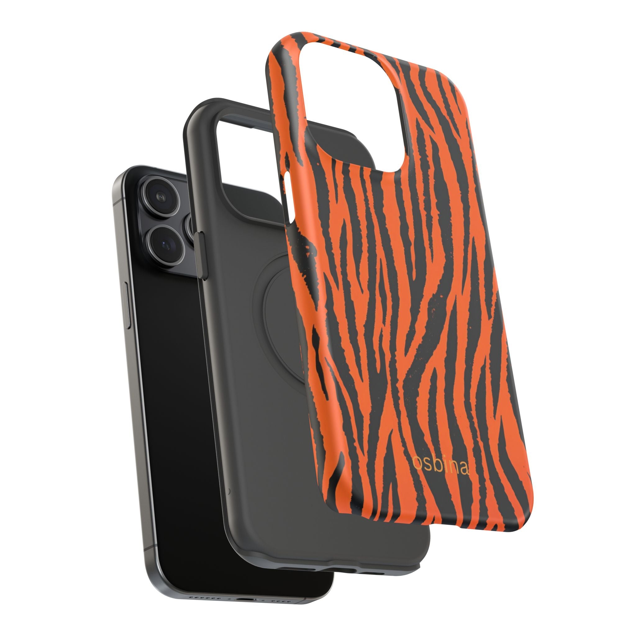 osbina | Tiger, But Make It Chic — The Bengal Stripe Case in Orange + Black | The Season Collective