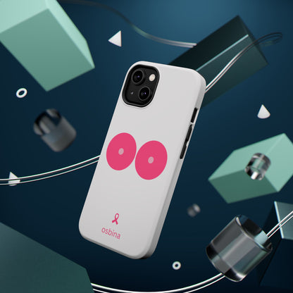 osbina |  MagSafe compatible for iPhone | Limited Edition The Check Your Tatas Case in Light Pink + Soft Pink + Hot Pink | The Pink October Collection | Inspired By