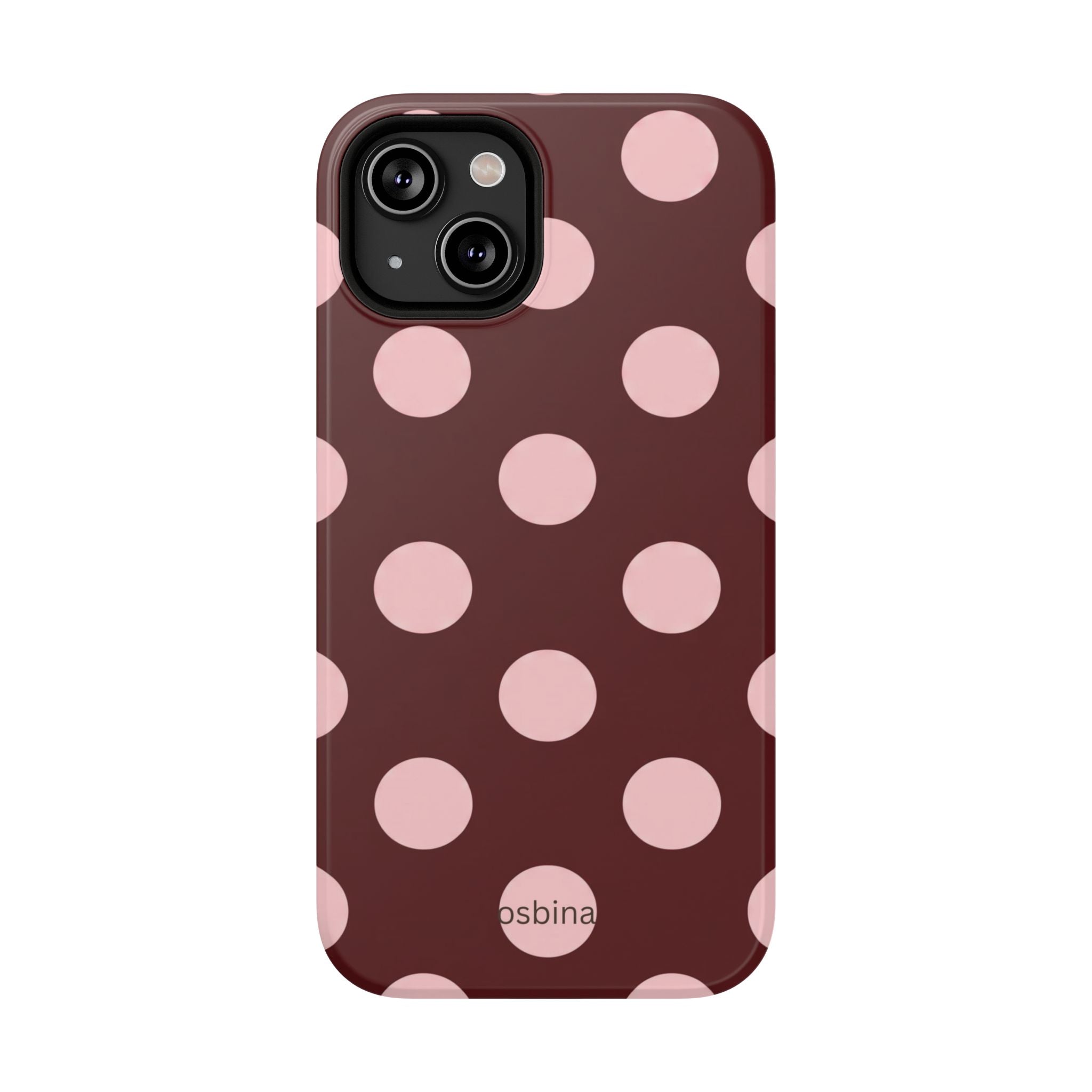 osbina | Oxblood Dot Designer Case
