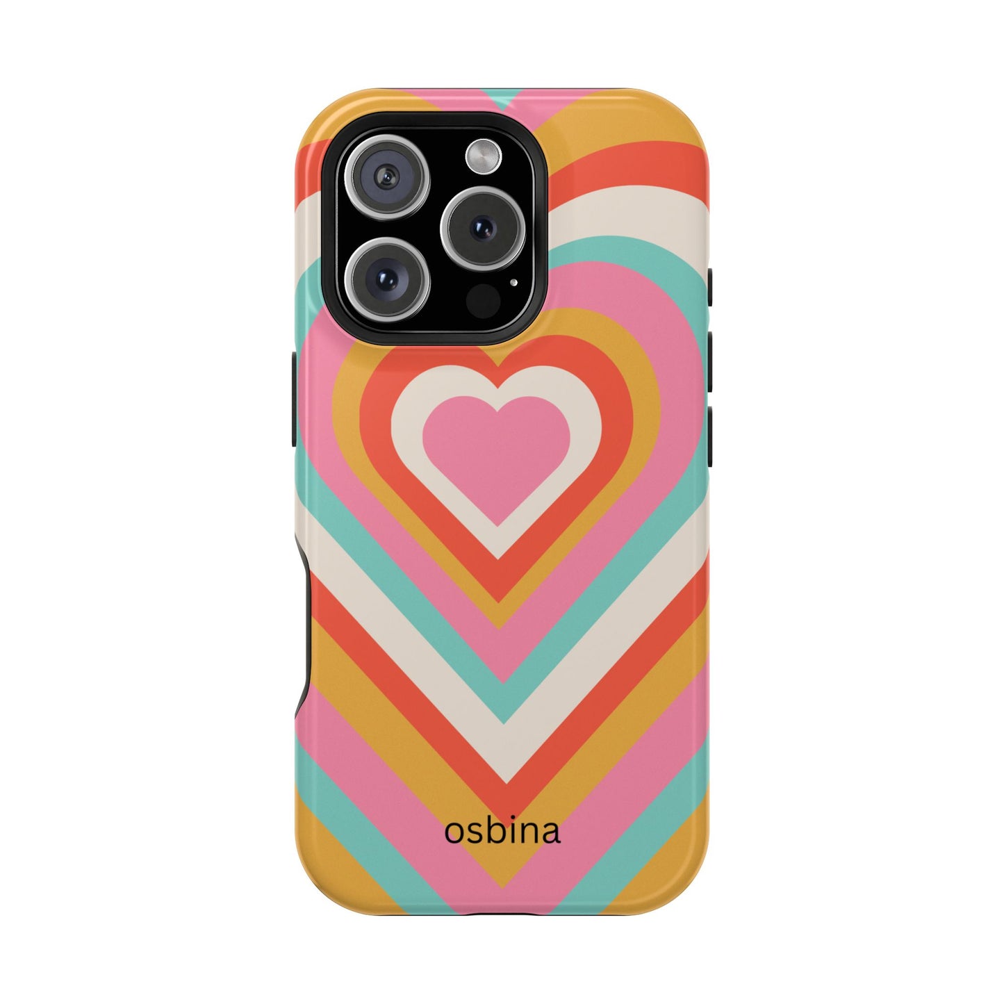 osbina | MagSafe compatible for iPhone | Heart Nouveau Phone Case | Modern Muse Collection