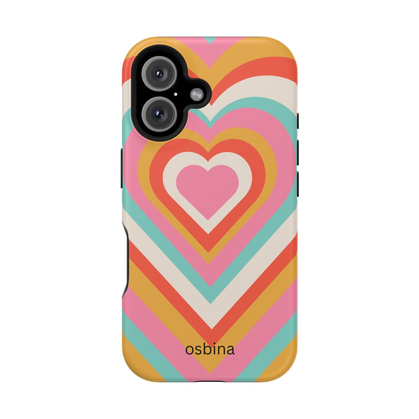 osbina | MagSafe compatible for iPhone | Heart Nouveau Phone Case | Modern Muse Collection