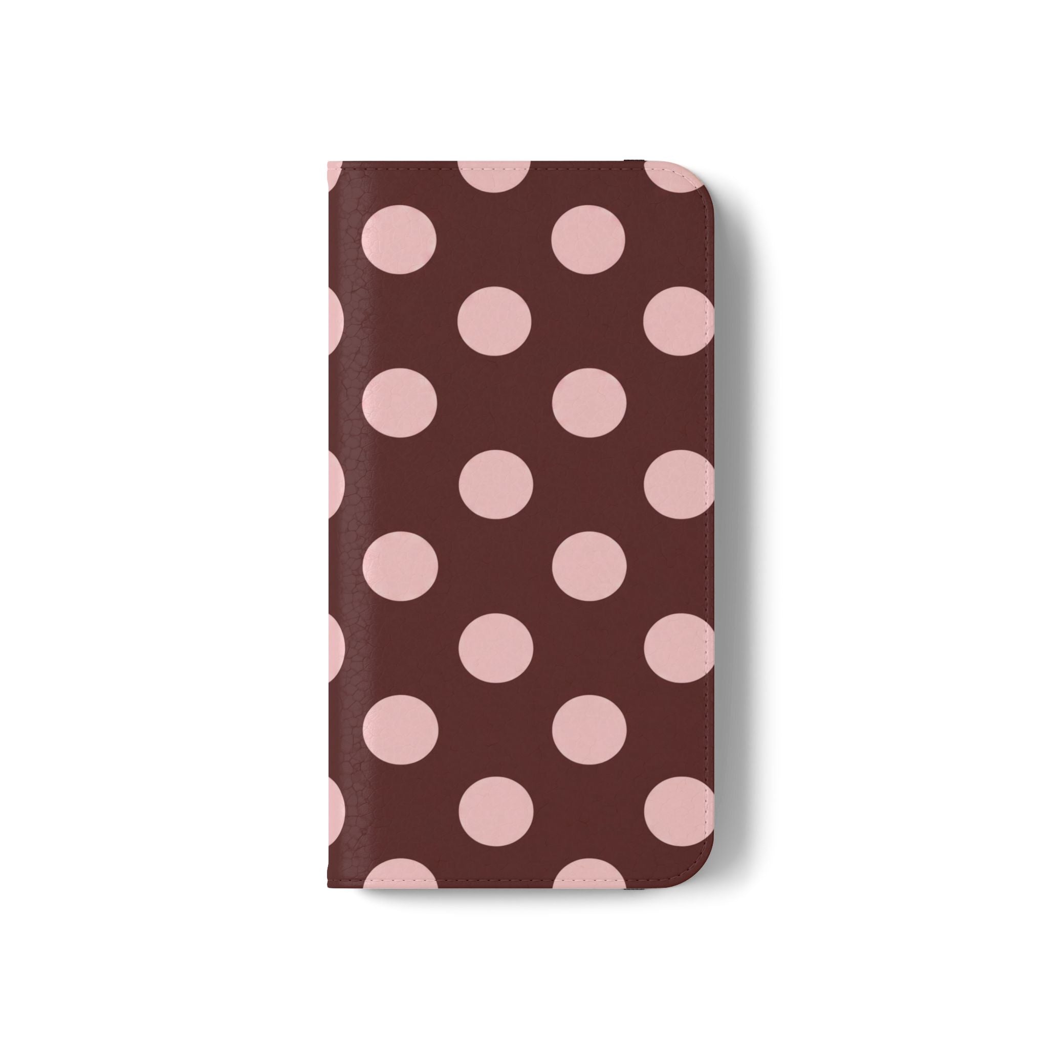 osbina | Wallet Flip Case for iPhone & Samsung | Oxblood Dot