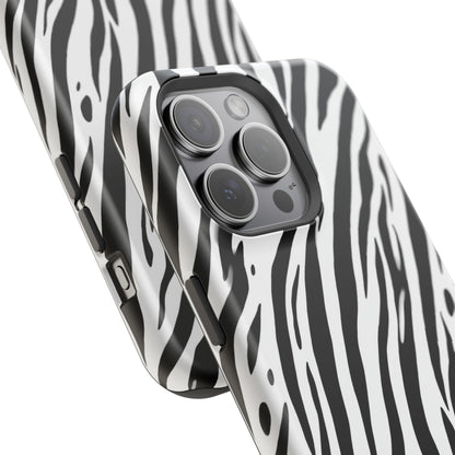 osbina | MagSafe Compatible for iPhone | The Bengal Bold Stripe Case in White + Black | The Season Collective