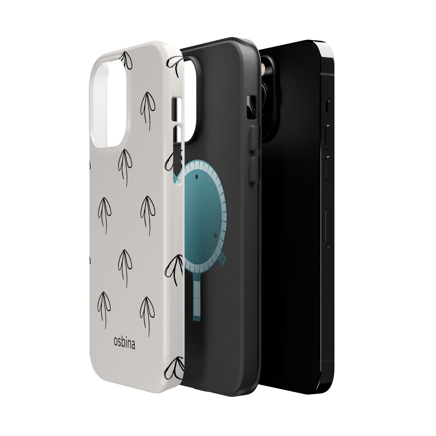 osbina | MagSafe compatible for iPhone | Linéa Flora Minimalistic Flower Phone Case | Modern Muse Collection