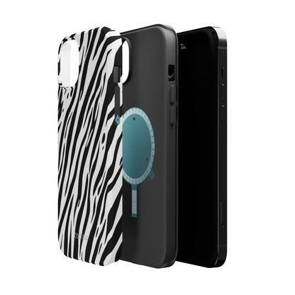 osbina | MagSafe Compatible for iPhone | The Bengal Bold Stripe Case in White + Black | The Season Collective