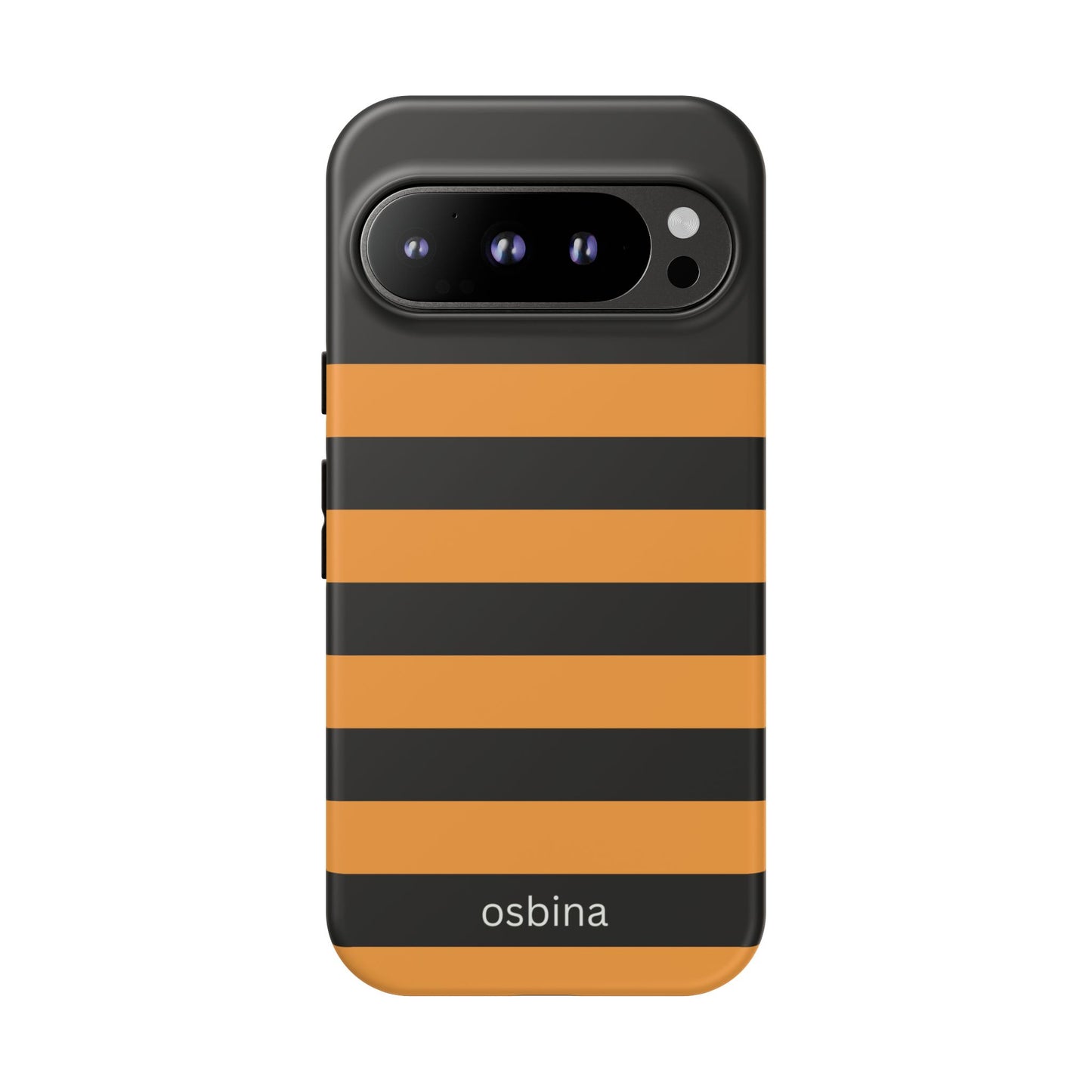 osbina | The Horizon Stripe Case in Black + Orange | The Season Collective