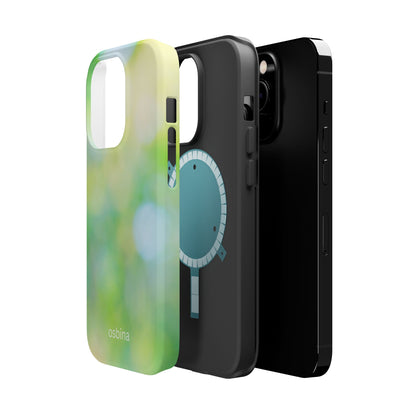 osbina | MagSafe compatible for iPhone | The Veridian Orbs Phone Case | Color Edit Collection