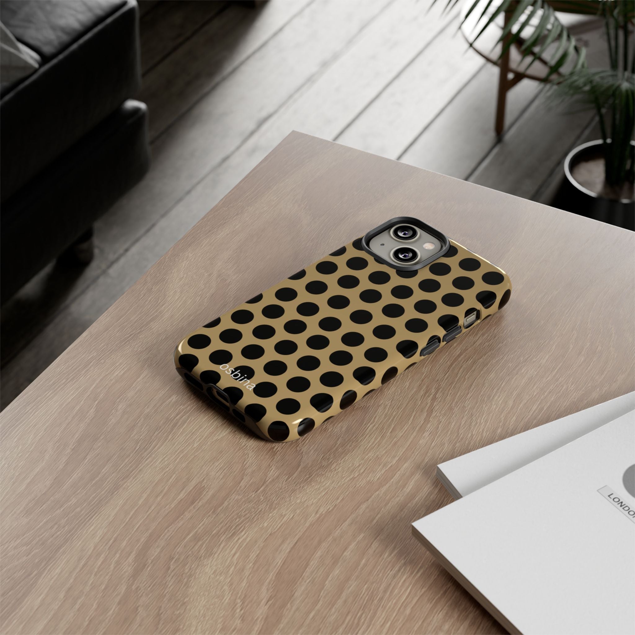osbina | Camel Noir Dots, Designer Case
