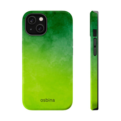 osbina | MagSafe compatible for iPhone | The Verde Glow Phone Case | Color Edit Collection