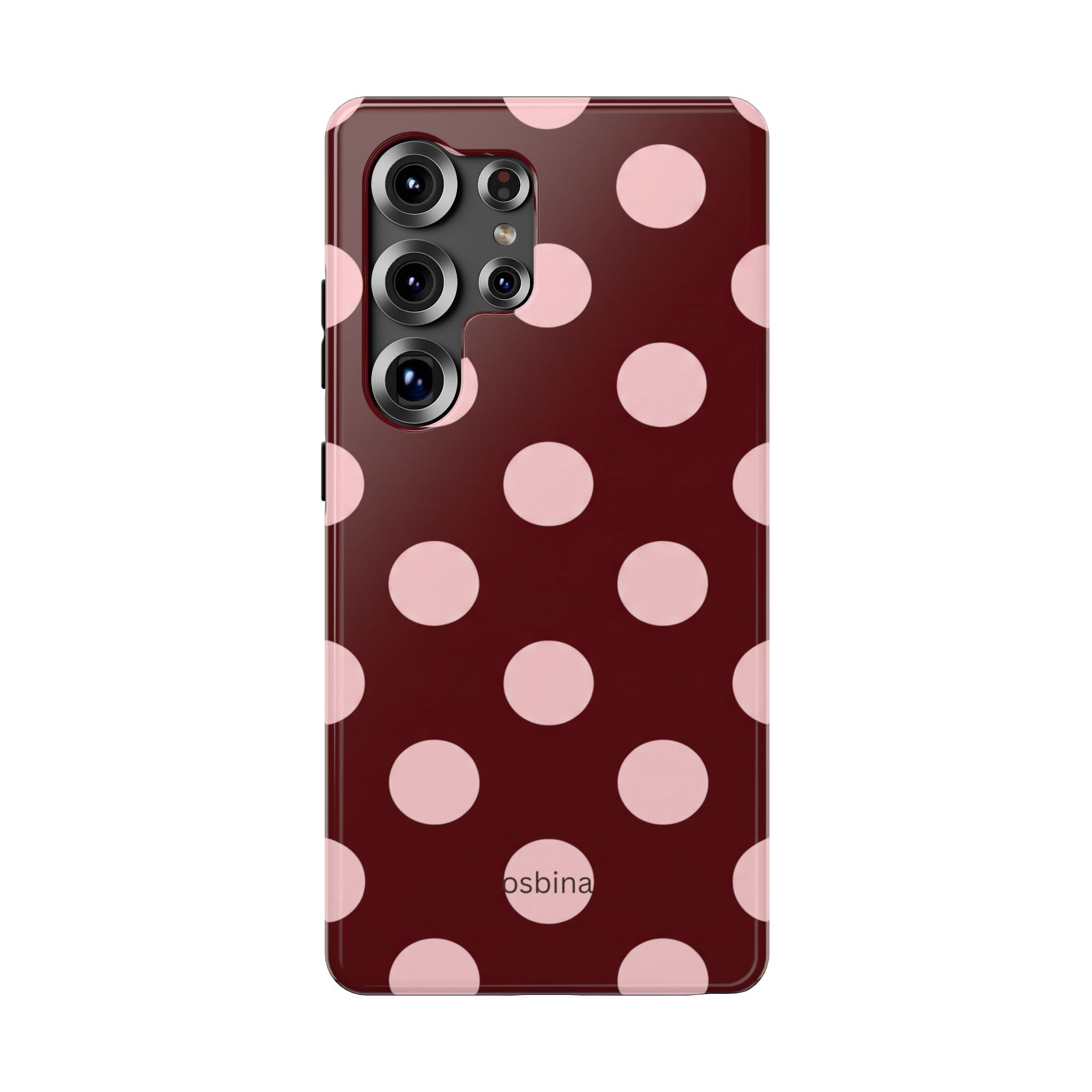 osbina | Oxblood Dot Designer Case
