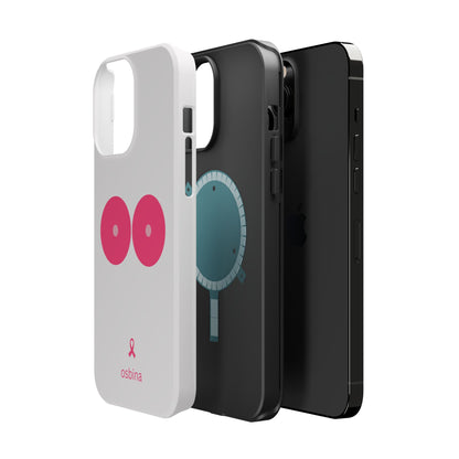 osbina |  MagSafe compatible for iPhone | Limited Edition The Check Your Tatas Case in Light Pink + Soft Pink + Hot Pink | The Pink October Collection | Inspired By