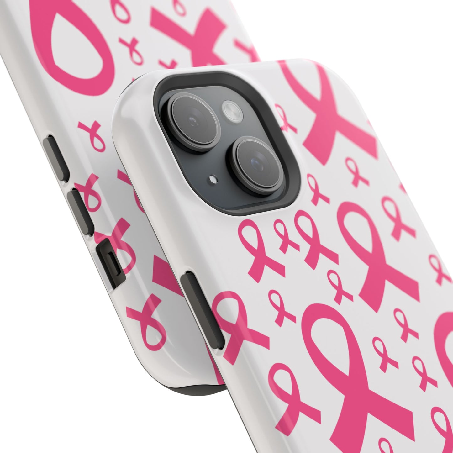 osbina |  MagSafe compatible for iPhone | Limited Edition Strength in Ribbons Case in Light Pink + Soft Pink + Hot Pink | The Pink October Collection | Inspired By