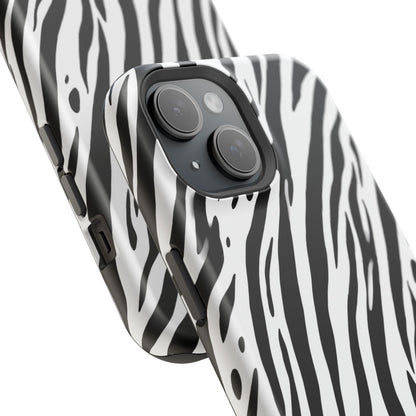 osbina | MagSafe Compatible for iPhone | The Bengal Bold Stripe Case in White + Black | The Season Collective