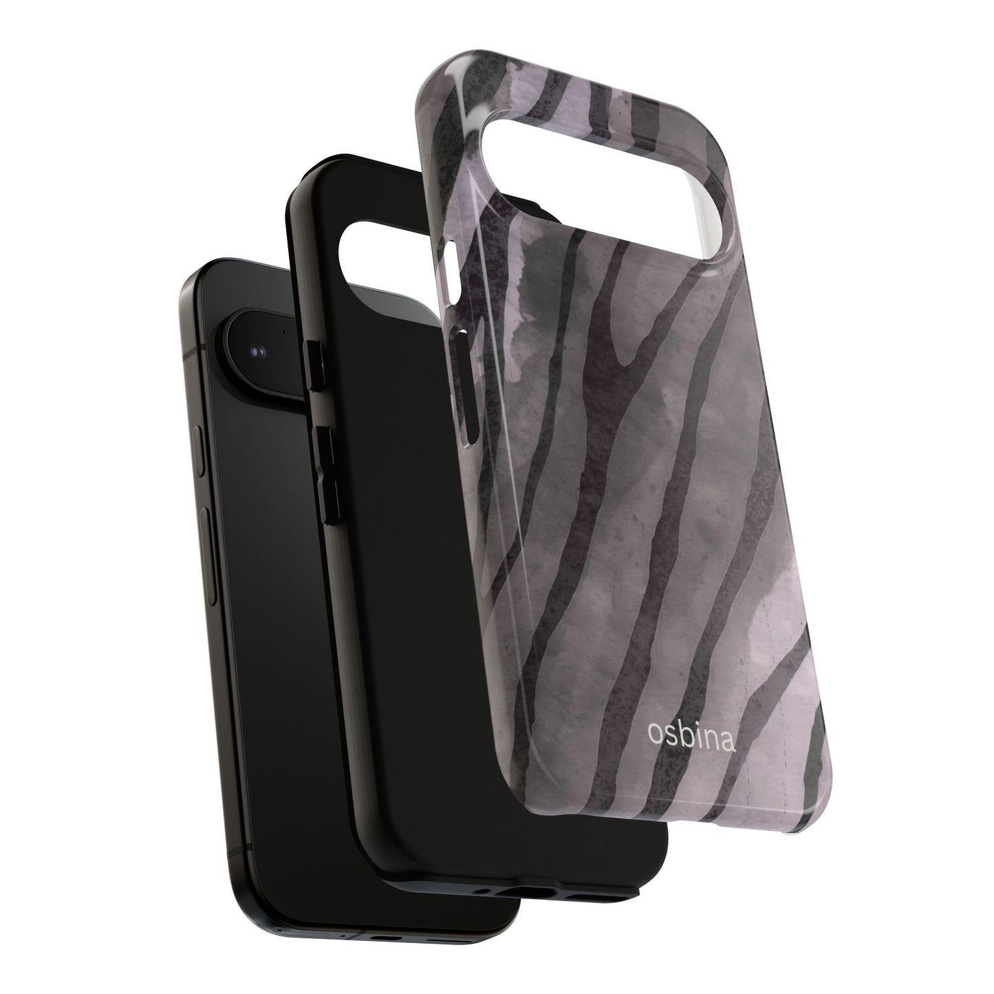 osbina | Stripes on Point — The Muted Gray + Black Tiger Case | The Season Collective