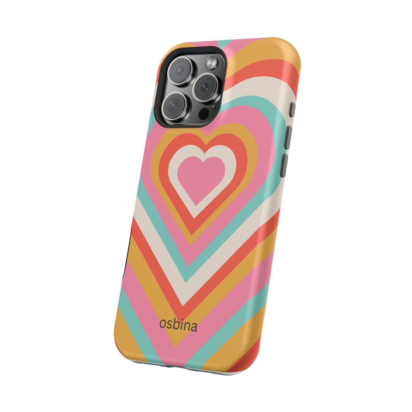 osbina | MagSafe compatible for iPhone | Heart Nouveau Phone Case | Modern Muse Collection