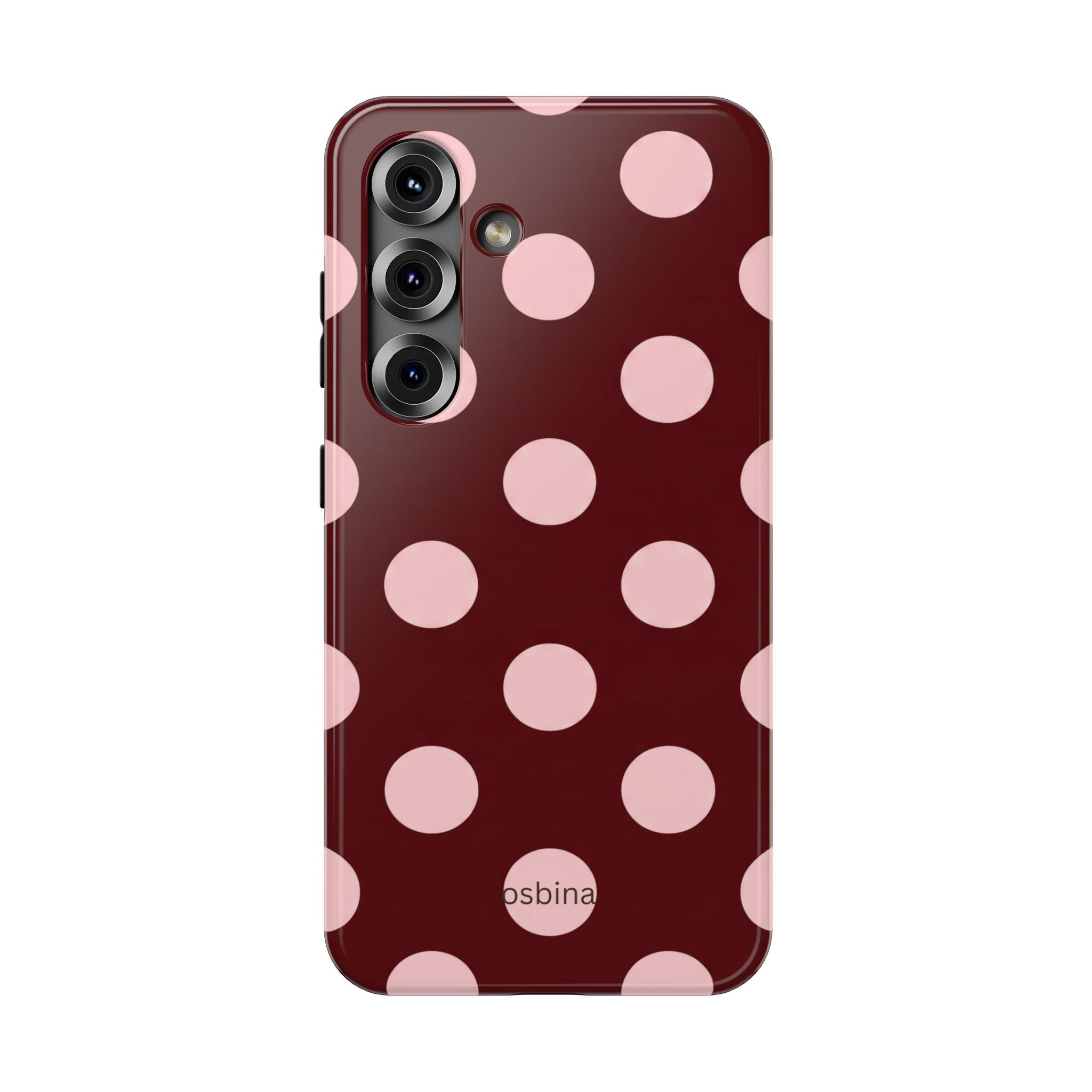 osbina | Oxblood Dot Designer Case