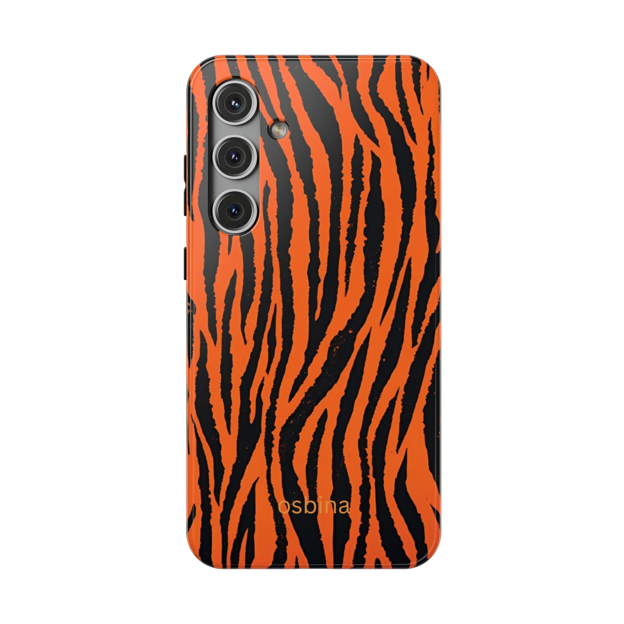 osbina | Tiger, But Make It Chic — The Bengal Stripe Case in Orange + Black | The Season Collective