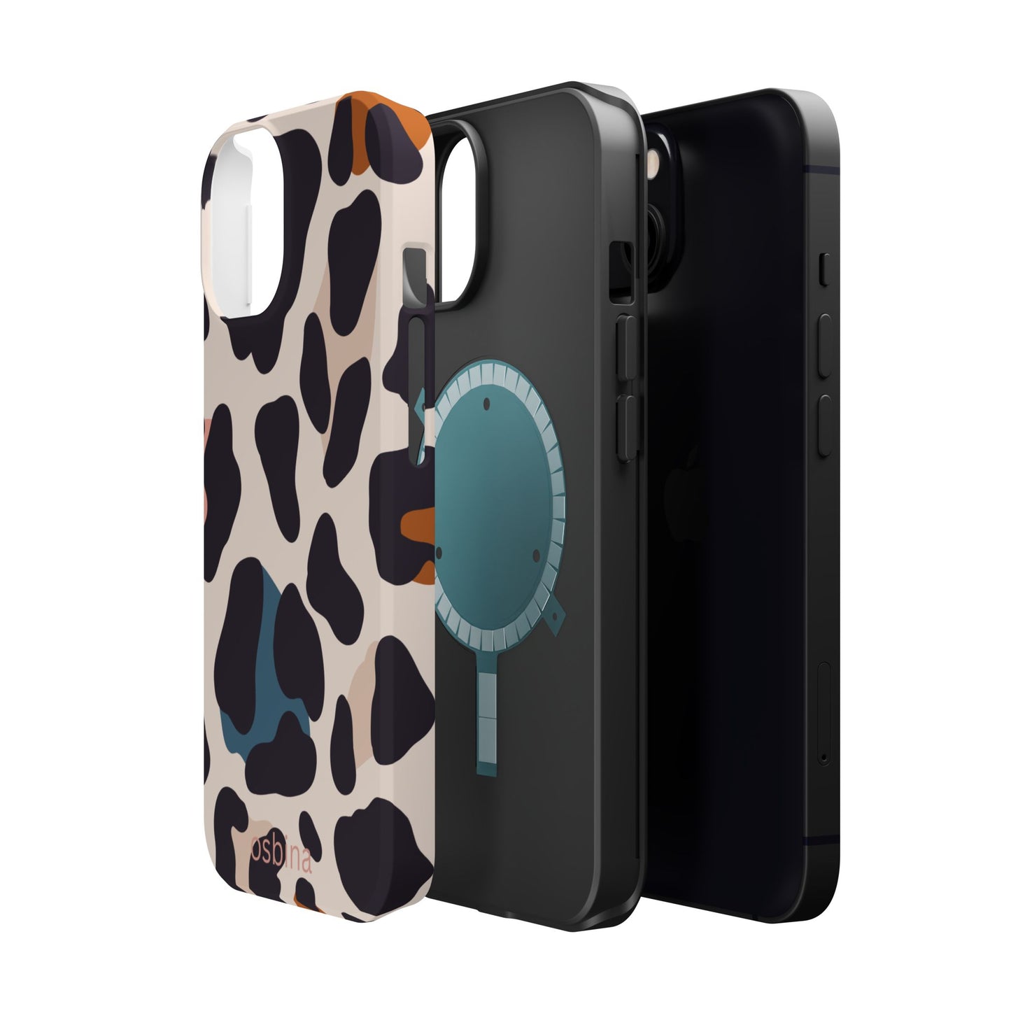 osbina | MagSafe compatible for iPhone | Leopard Luxe Color Pop Leopard Print Phone Case | Modern Muse Collection