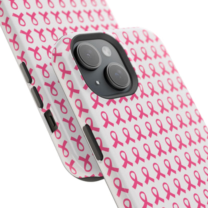 osbina |  MagSafe compatible for iPhone | Limited Edition The Side By Side Pink Ribbons Case in Light Pink + Soft Pink + Hot Pink | The Pink October Collection | Inspired By
