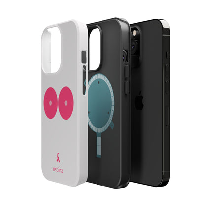 osbina |  MagSafe compatible for iPhone | Limited Edition The Check Your Tatas Case in Light Pink + Soft Pink + Hot Pink | The Pink October Collection | Inspired By